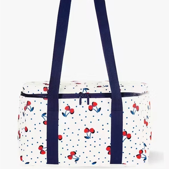KATE SPADE NEW YORK  insulated cherry dot cooler tote NWT - Picture 1 of 6